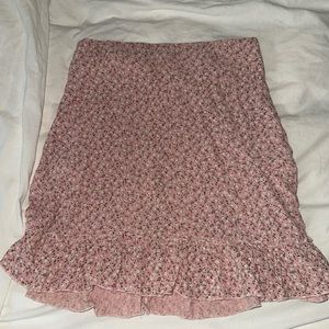 Brandy Melville Floral midi skirt